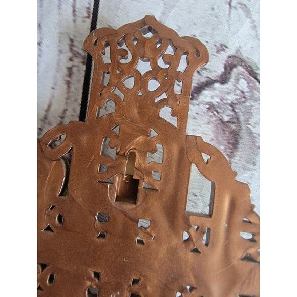 Vintage Plastic 8in Ornate Wall Crucifix Consolidated Molded Products USA - Picture 6 of 6